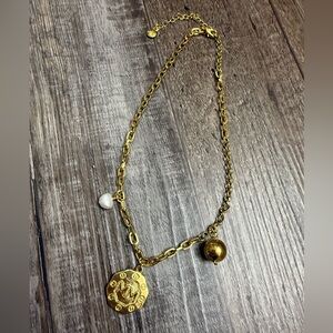 Mayamar Gold Chain Necklace with Charms